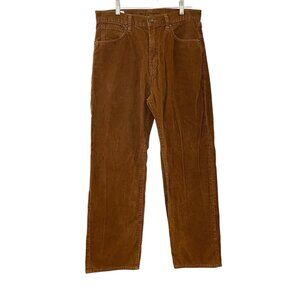 GAP 90s Loose Fit Corduroy Pants Mens 30x30 Brown Straight Five Pocket High Rise